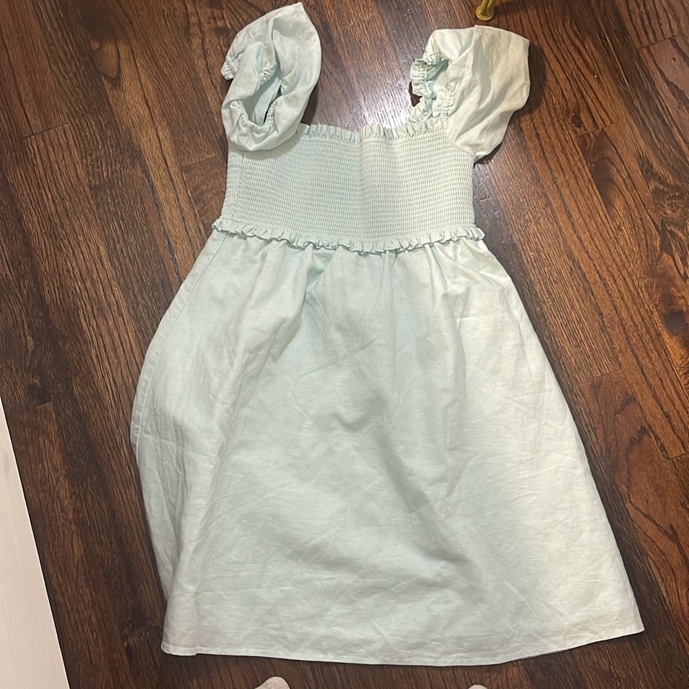 Aritzia dress bluish green